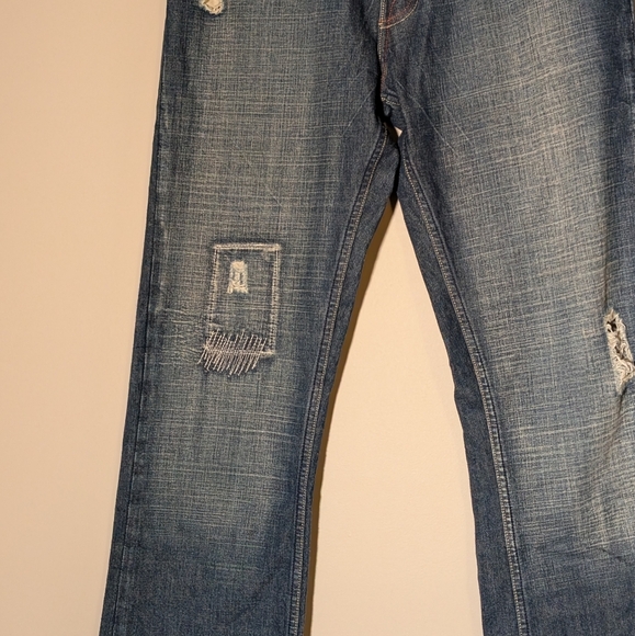 Guess Distressed Jeans Hidden Buttons Women's Size 32 - Picture 2 of 13